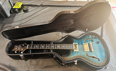 2020 PRS SE Hollow-body II Piezo, Peacock Blue with OHSC