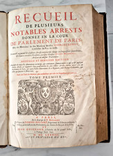 Livre ancien 1678 – Brodeau – Reliure cuir – Frontispice