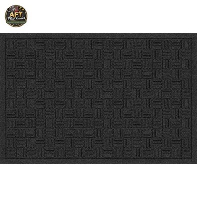 TrafficMaster Black 24'' x 36'' Recycled Rubber Door Mat