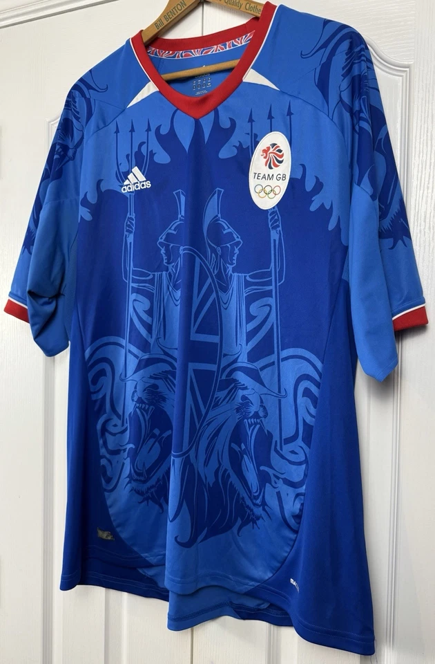 CAMISETA DE FÚTBOL LOCAL DEL EQUIPO DE GRAN BRETAÑA GB 2011/2012 ADIDAS 2XL USADA EN EXCELENTE ESTADO Foto 3 de 4