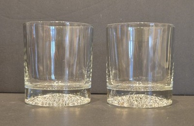 Vintage Paar 1970 s Ravenhead ICELANTIC Old Fashioned Whisky Gläser x 2 VGC