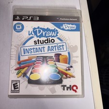 uDraw Studio Instant Artist PS3 Complete Game Manual Included THQ 2011