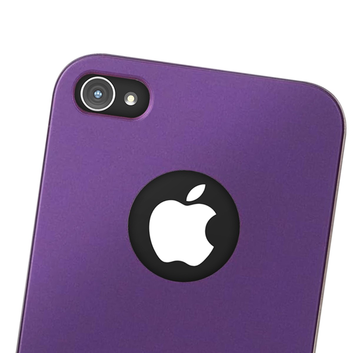 Coque iPhone 4S Moshi iGlaze finition titane violet premium - 3