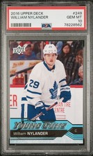 2016 UPPER DECK WILLIAM NYLANDER #249 YOUNG GUNS ROOKIE CARD PSA 10 GRADED CARD