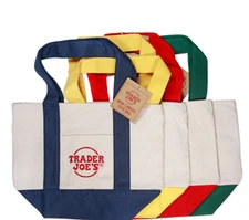 Trader Joe's -Mini Canvas Tote Bag Holiday 2025 - Limited Edition-PICK Your Own