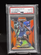 2019-20 Panini Prizm Draft Picks - Cam Reddish #74 Orange Prizm (RC)
