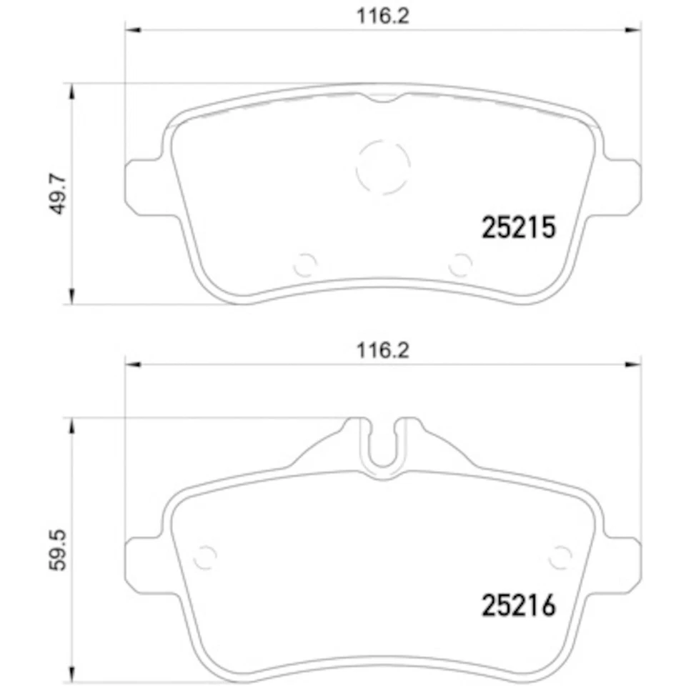 Hella Pagid 355020161 Disc Brake Pad Set For 12-14 GL63 AMG ML63 AMG Foto 4 de 4