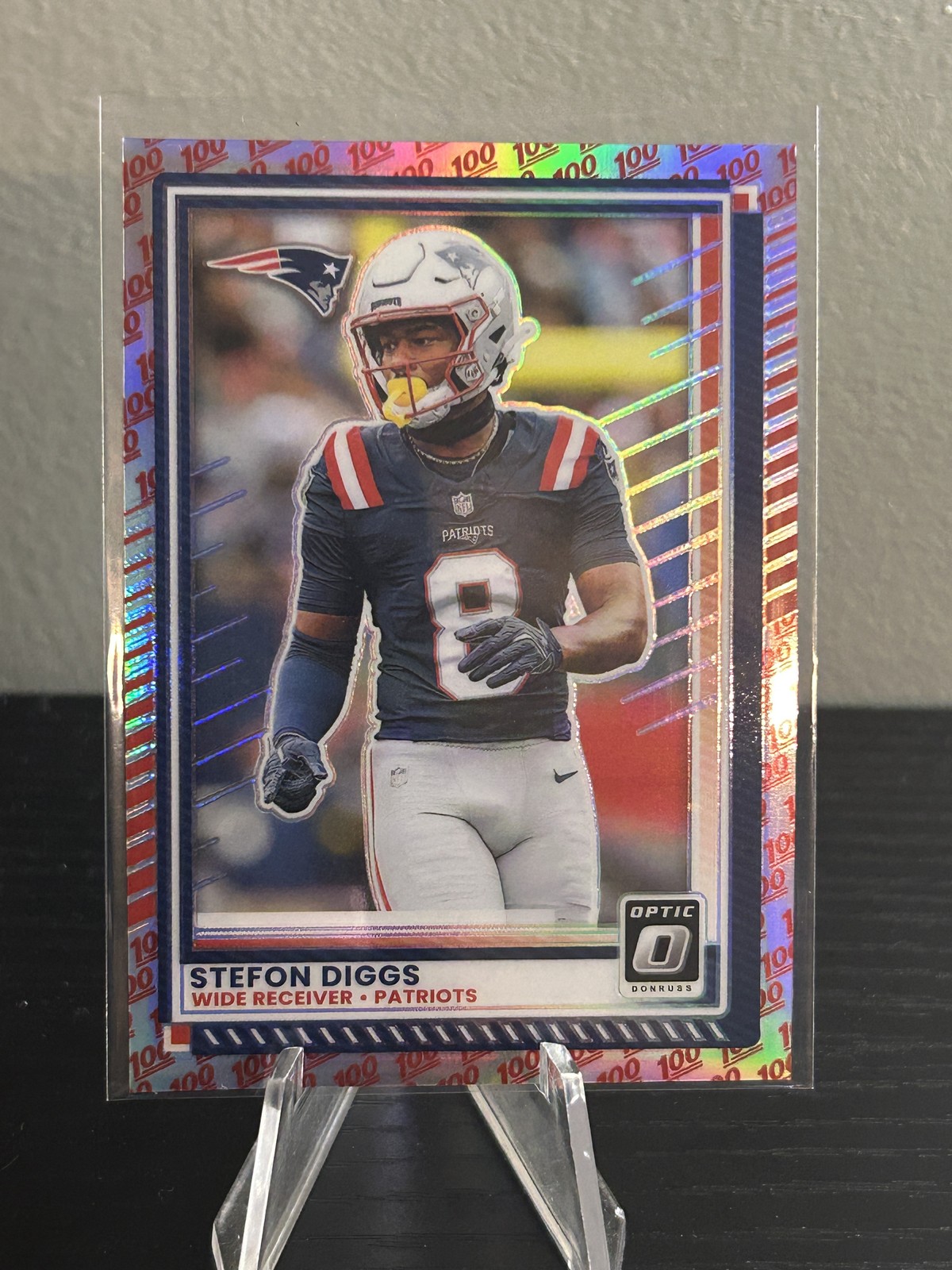 2025 Donruss Optic #161 Stefon Diggs One Hundred SSP