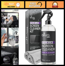 Screen Cleaner Spray Wipe Kit - Streak-Free LCD LED OLED Cleaner 2 Microfibe