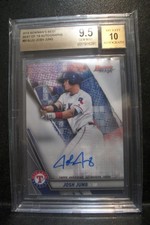 JOSH JUNG 2019 Bowman's Best of '19 AUTO #JJU BGS GEM MINT 9.5 Rangers