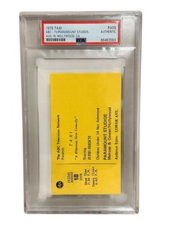 1978 TAXI ABC Show Audience Filming Pass Ticket DeVito Danza PSA Authentic Pop 3