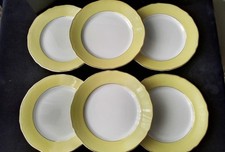 6 Assiettes plates faïence de Badonviller FB