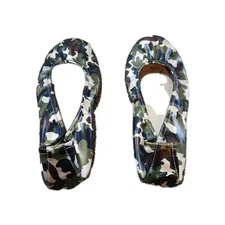 Storehouse Ballet Flats Camo Satin Like 9 Foldable Shoes Comfort Military Satin