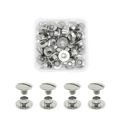 20 Sets Chicago Buchschrauben,M5×3,5mm Binding Schrauben kit Schraube Metallzube