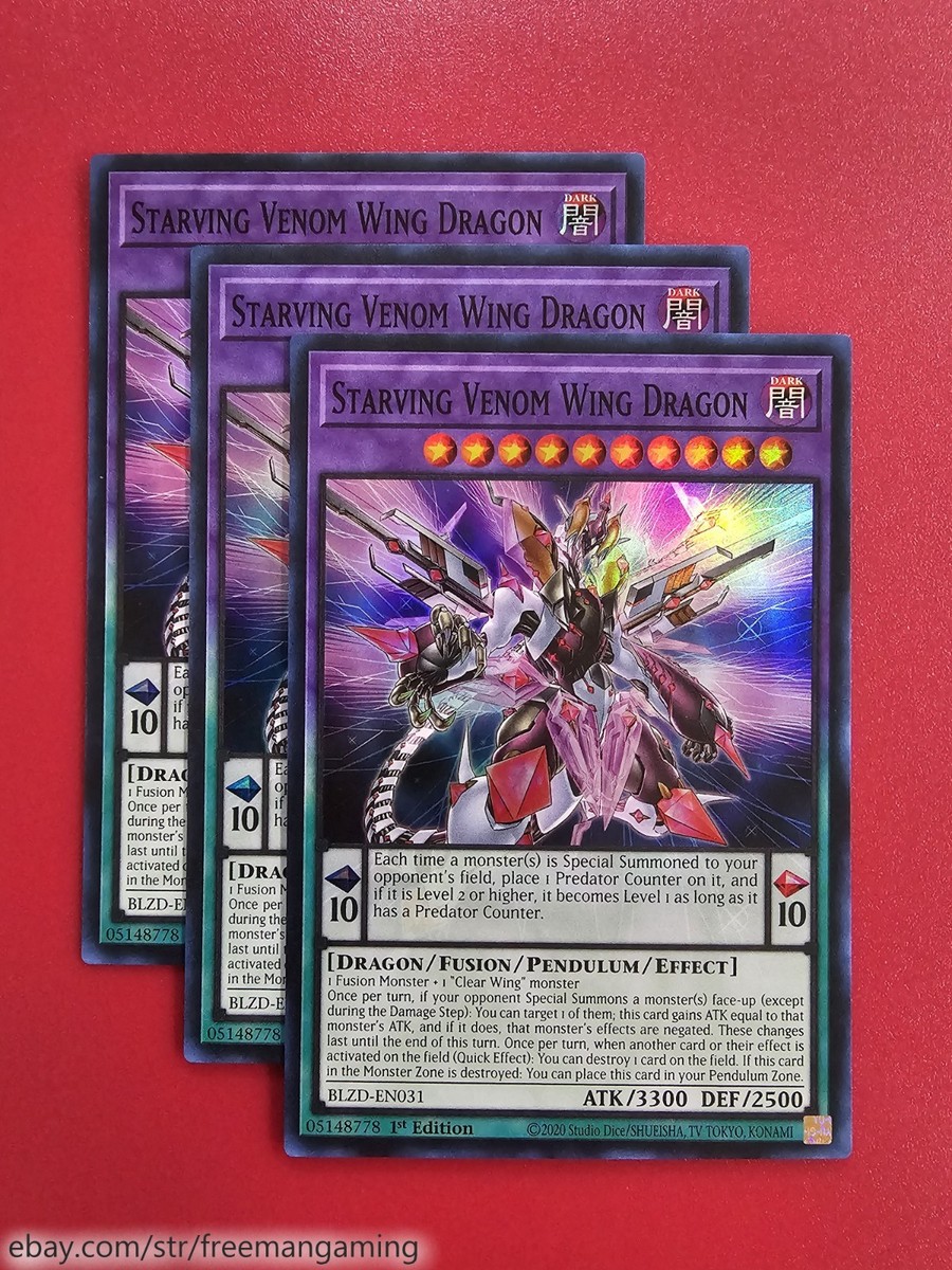 Yugioh Predaplant Deck Core 18 card BLZD Starving Venom Wing