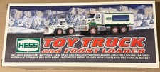 NEW 2008 Hess Toy Truck and Front Loader Set with Lights and Sounds