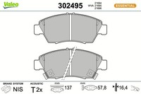 Bremsbelagsatz Scheibenbremse Vorderachse FüR Honda Civic Viii Hatchback FN FK