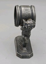 Antique Silver Plate Simpson Hall & Miller Napkin Ring Carried by Cherub