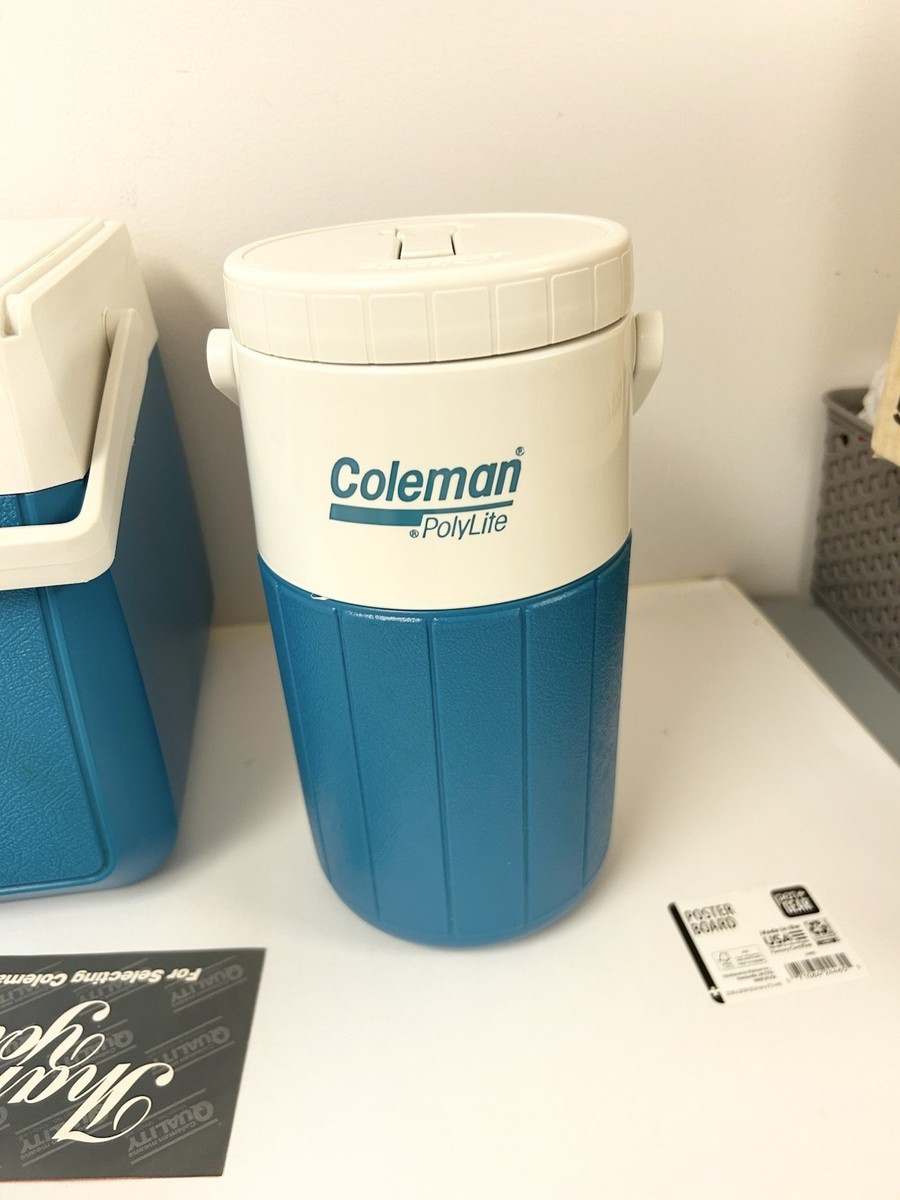 その他 Coleman Vintage 1980s Coleman 10 Flip Lid Cooler Blue Model 5210 Retro for
