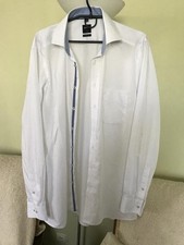 Men Olympus shirt white cotton 42/XL/50 BX08