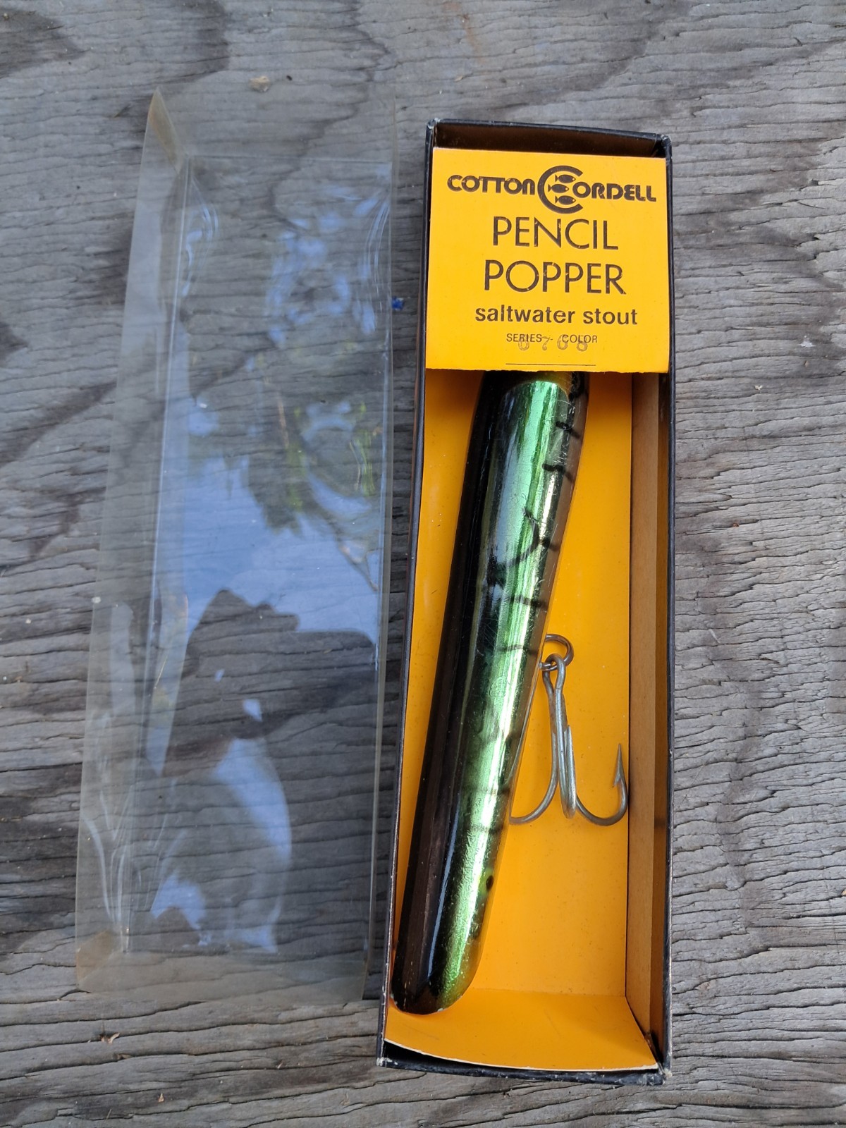 Vintage Cordell Mackrel Pencil Popper,Striper Lures,Surf Plugs - Image 6