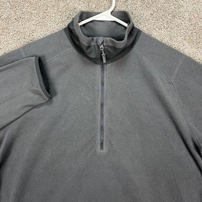 Marmot Pullover Mens Large Gray Long Sleeve 1/4 Zip Sweatshirt Fleece Polartec