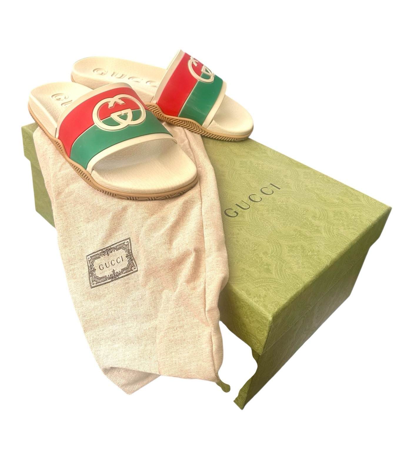 Gucci Interlocking G Classic Sliders Sandals Size… - image 5