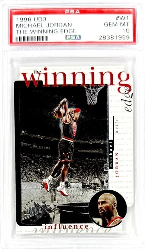 1996 Michael Jordan UD3 Winning Edge PSA 10 POP 153 Gem Mint Pristine Die Cut W1