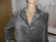 DICKENS & JONES 100% BRUSHED COTTON JACKET BROWN/BLACK TRIM SIZE 12-14