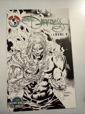 THE DARKNESS LEVEL #2 SIGNED Marc Silvestri Wizard World LA Sketch Top Cow 2007