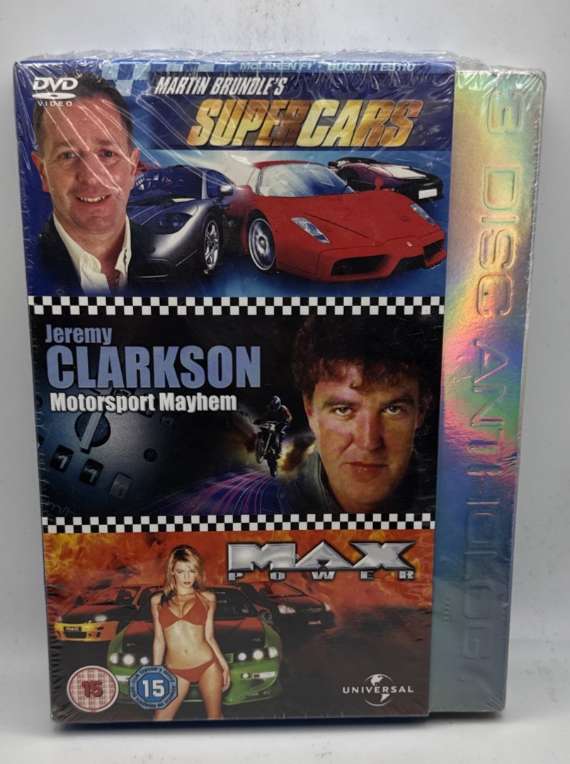 Max Power/Jeremy Clarkson's Motorsport Mayhem/Super Cars DVD (2006) Brand New