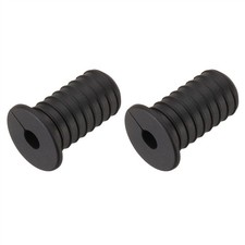 2Pcs Wall Grommets for Cables 3/4" with 7mm Hole Black with Thread
