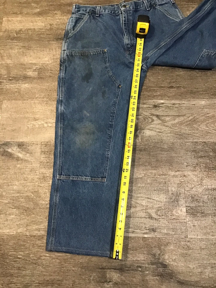 Lote-373-Pantalones Carhartt Vintage Doble Rodilla Para Hombre Talla 34X30 Bonitos  Foto 4 de 4