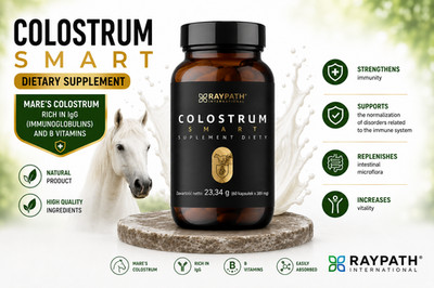 RAYPATH COLOSTRUM SMART 60 Kapseln Mare's Colostrum IgG B Vitamine Nahrungsergänzung
