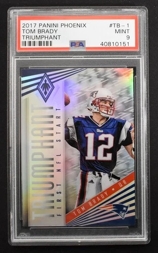 Tom Brady 2017 Panini Phoenix Triumphant #TB-1 New England Patriots PSA 9 MINT