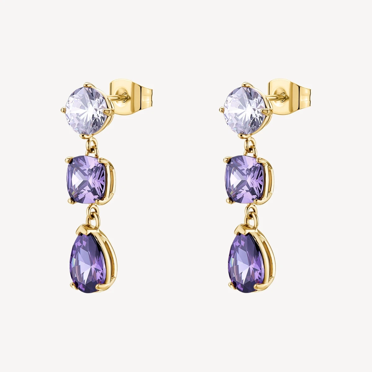 Brosway Orecchini Pendenti Donna In Acciaio E Zirconia – Collezione DESIDERI, Modello BEIE003