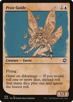 [MTG] Pixie Guide (Foil) (Showcase) (309) (AFR) LP-HP