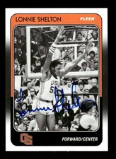 2011-12 Fleer Retro  88-LS Lonnie Shelton  signed autograph on card  way underva