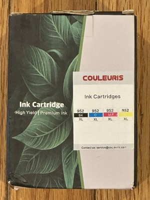952XL Ink Cartridges All Colors Black Cyan Magenta Yellow NEW 02/2027 ...