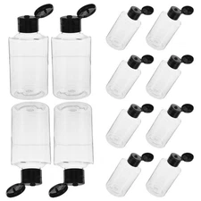  12 Pcs Plastic Medicine Bottles Empty Cosmetic Travel Containers