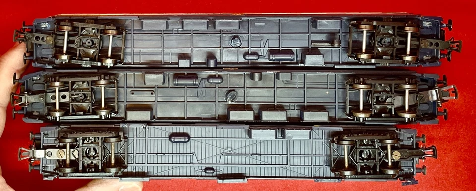 FRANCE TRAINS HO 3 voitures voyageurs CIWL Pullman dining wagon lit fourgon - Photo 4/4