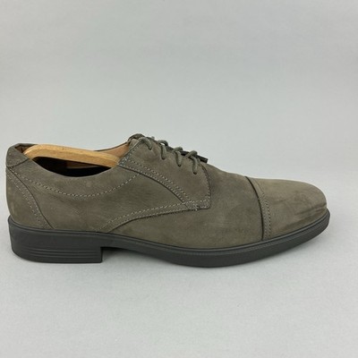 Hotter Rowan dunkler Stein Nubuk Schnürschuhe Smart Forma; L bequeme elegante Schuhe UK11