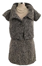 Vtg Kate Spade M 2 Piece  Breakfast At Tiffany  s   Boucle Crop Blazer  Skirt