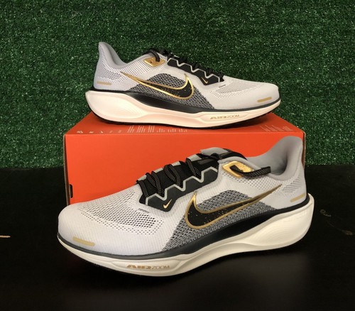 Nike Air ZOOM Pegasus 41 'White/Black/Gold' (HQ3220-100) Men's Sizes 8-9.5 - Picture 2 of 7