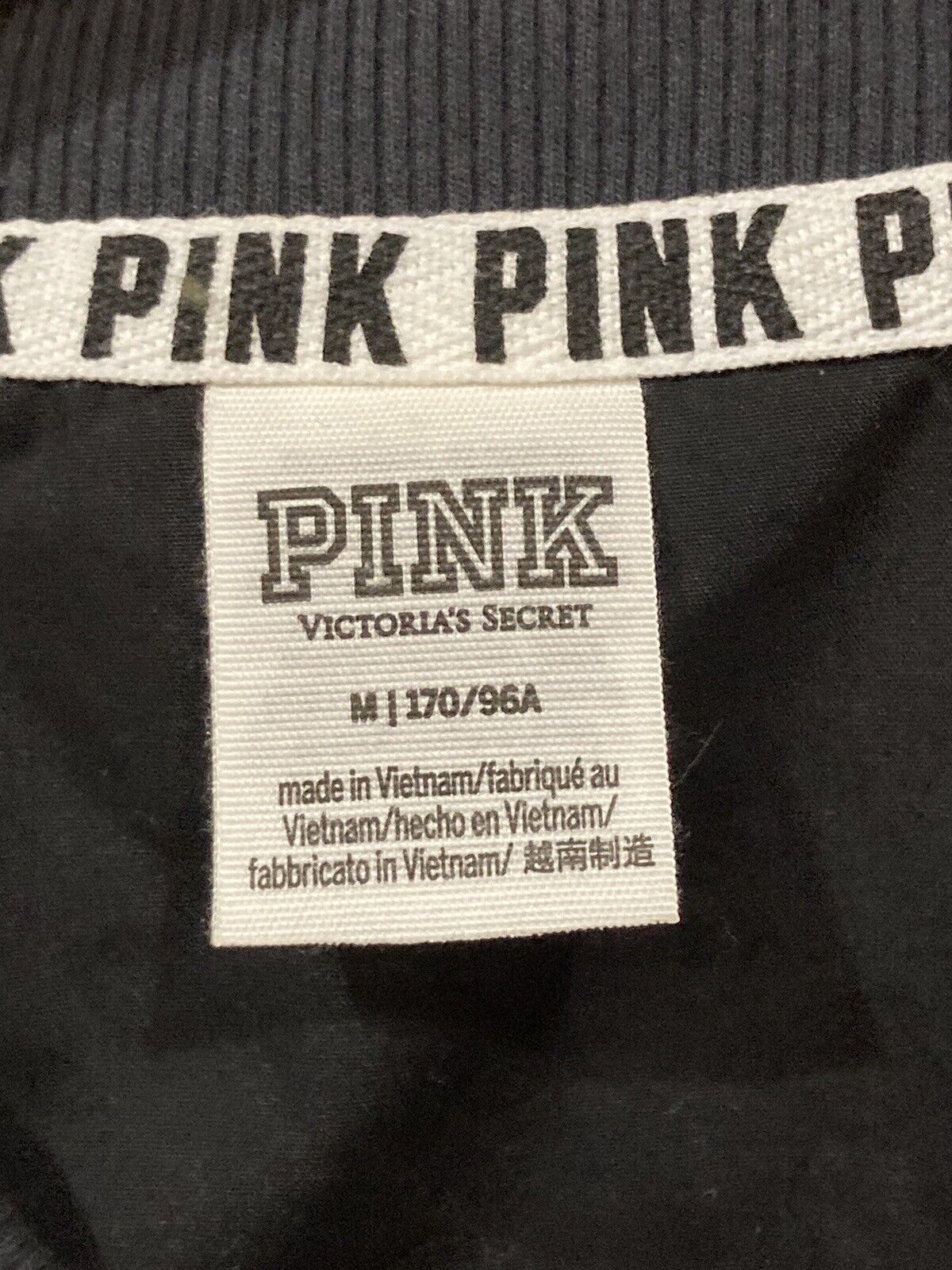 Victoria's Secret PINK Women's Black Bomber Fligh… - image 5