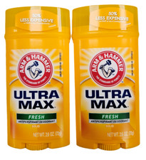 Arm  Hammer Antiperspirant ULTRA MAX - FRESH - 2.6 oz  2 pack 