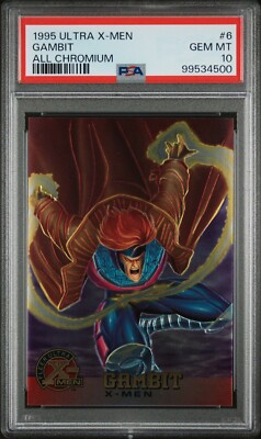 1995 Fleer Ultra X-Men All Chromium #6 Gambit PSA 10