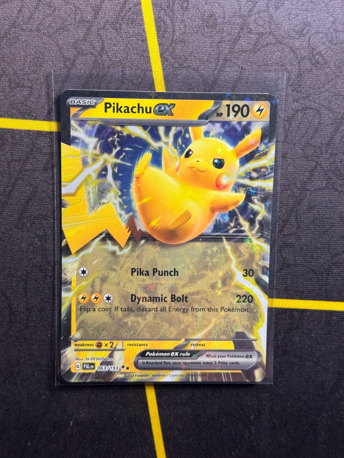Pikachu ex 063/193 - Pokemon TCG Paldea Evolved Ultra Rare Card NM