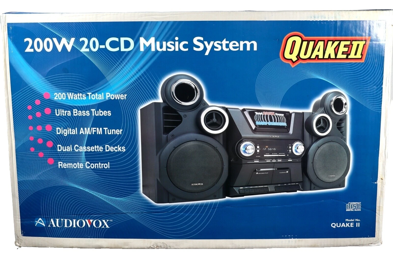 Audiovox Home Audio Compacto y Estante estéreos