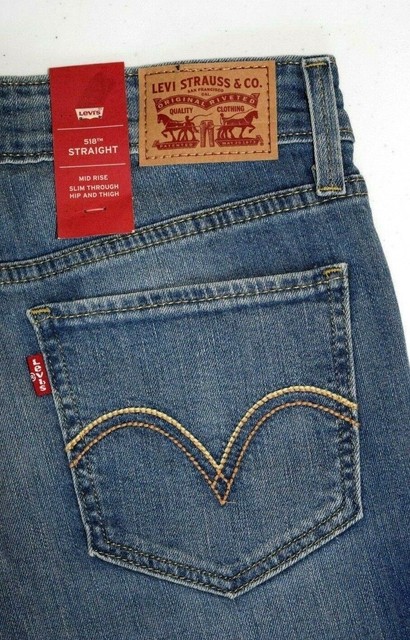 BNWT Levi's 518 STRAIGHT Women's Jeans: 164940006 | eBay